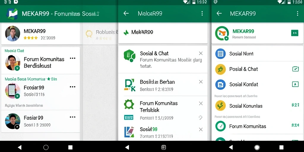 Tampilan antarmuka MEKAR99 yang intuitif dan menarik.