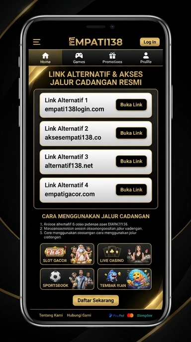 Tampilan link alternatif empati138
